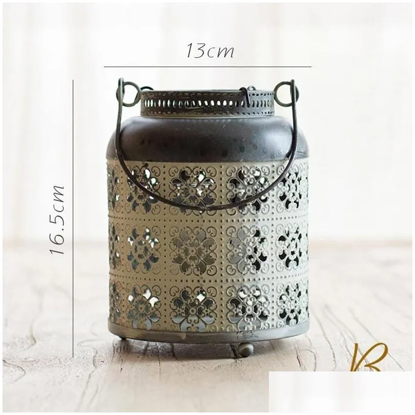 Moroccan Candles Home Decoration Centerpieces Light Holder Lantern Candle Rustic Home Decor Lanterne Metal Candle Holder