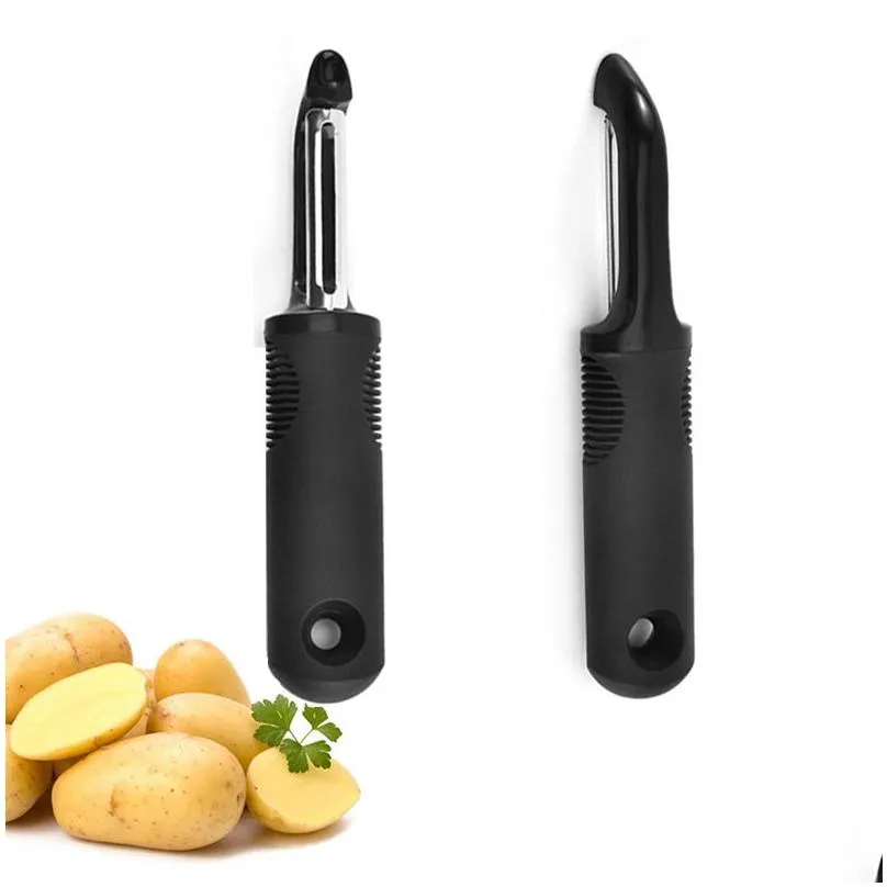 Vegetable Peeler Ergonomic Grip Peelers Stainless Steel Swivel Blades Fruit Peeling Knife for Potato  Carrot Cucumber Kitchen