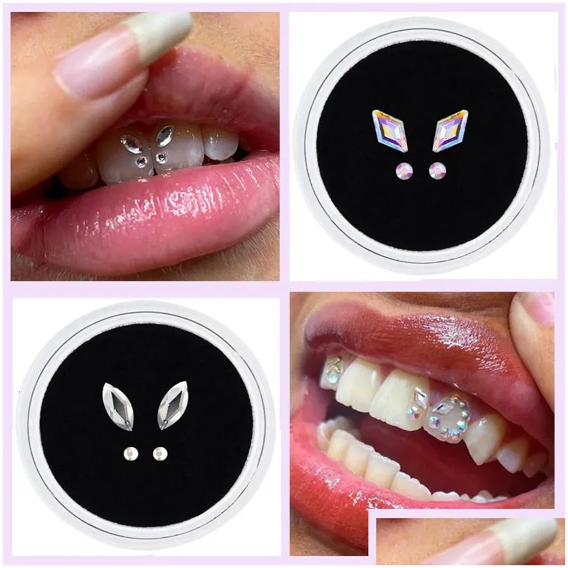 other oral hygiene 1box dental crystal tooth stones teeth whitening decoration jewels diamond 221114
