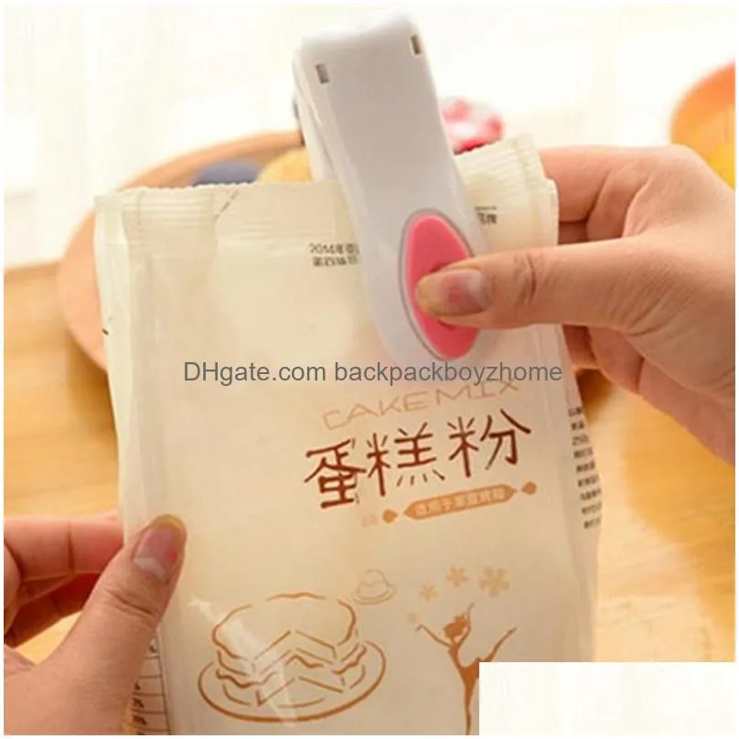 creative portable mini pocket home snacks bag tools heat sealer vacuum resealer cilps handy sealing machine