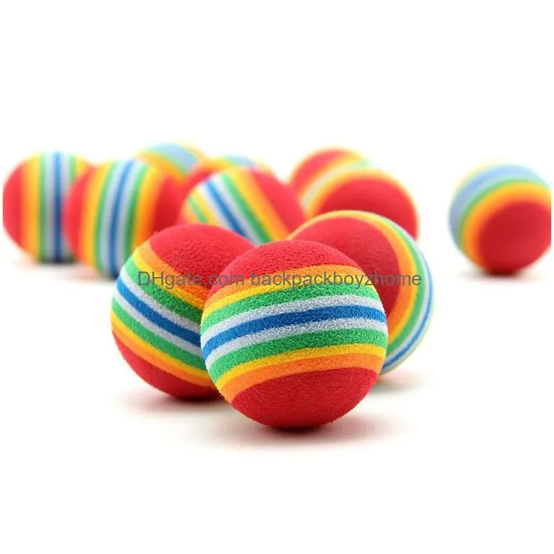 200pcs diameter 35mm interesting and cat toys super cute rainbow ball cartoon plush toy 186 s2