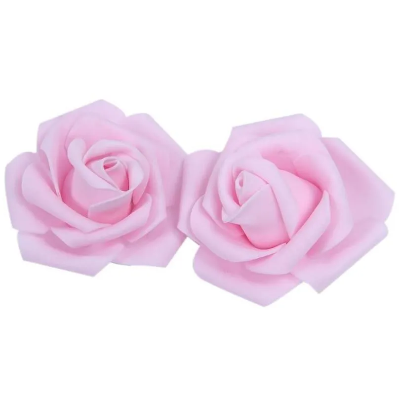 Decorative Flowers & Wreaths High Quality 100pcs / Bag 6cm Foam Rose Heads Artificial Flower Wedding Decoration