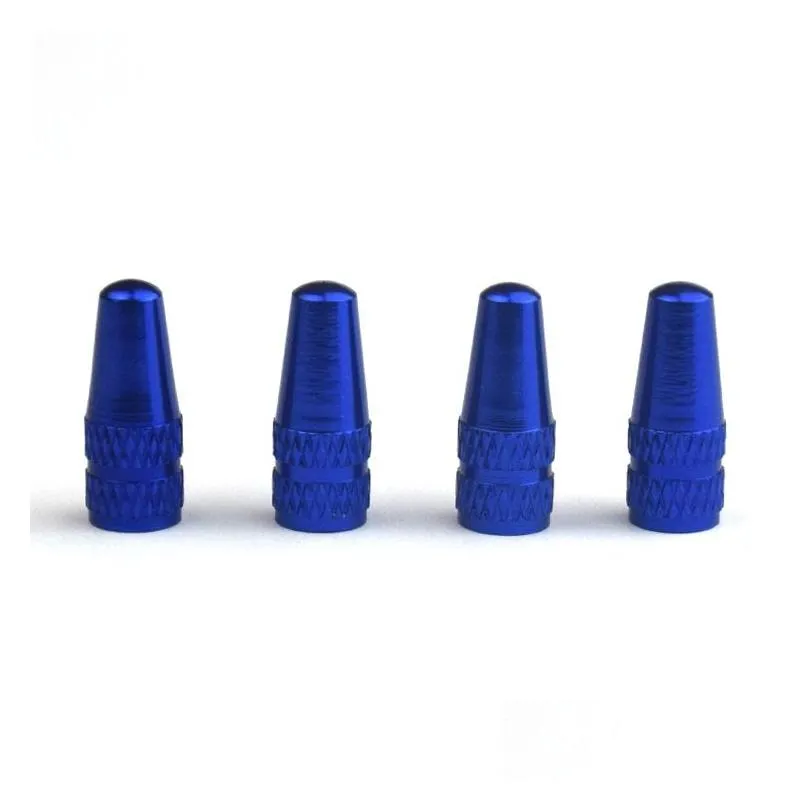 High quality Bike Aluminium Alloy Presta Valve Cap Puncture Repair French Bicycle tire valve caps 2023