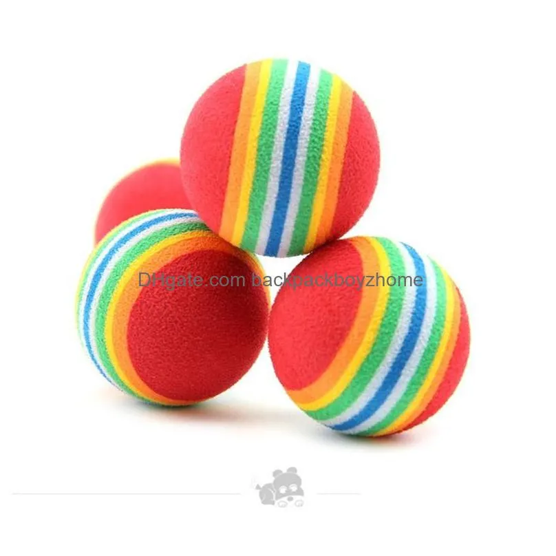 200pcs diameter 35mm interesting and cat toys super cute rainbow ball cartoon plush toy 186 s2