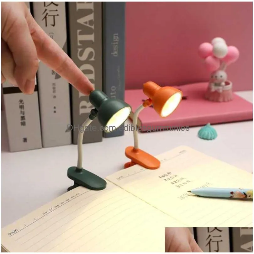  adjustable portable desk lamp home office small bookshelf night lightdesk lamp led battery powered reading desk bookshelf light