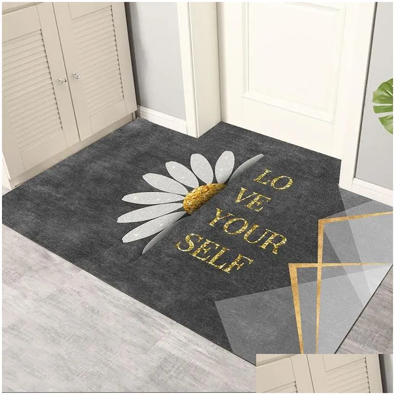 carpets entrance door mat home for hallway modern non-slip living room doormat super absorbent kitchen toilet shower floor