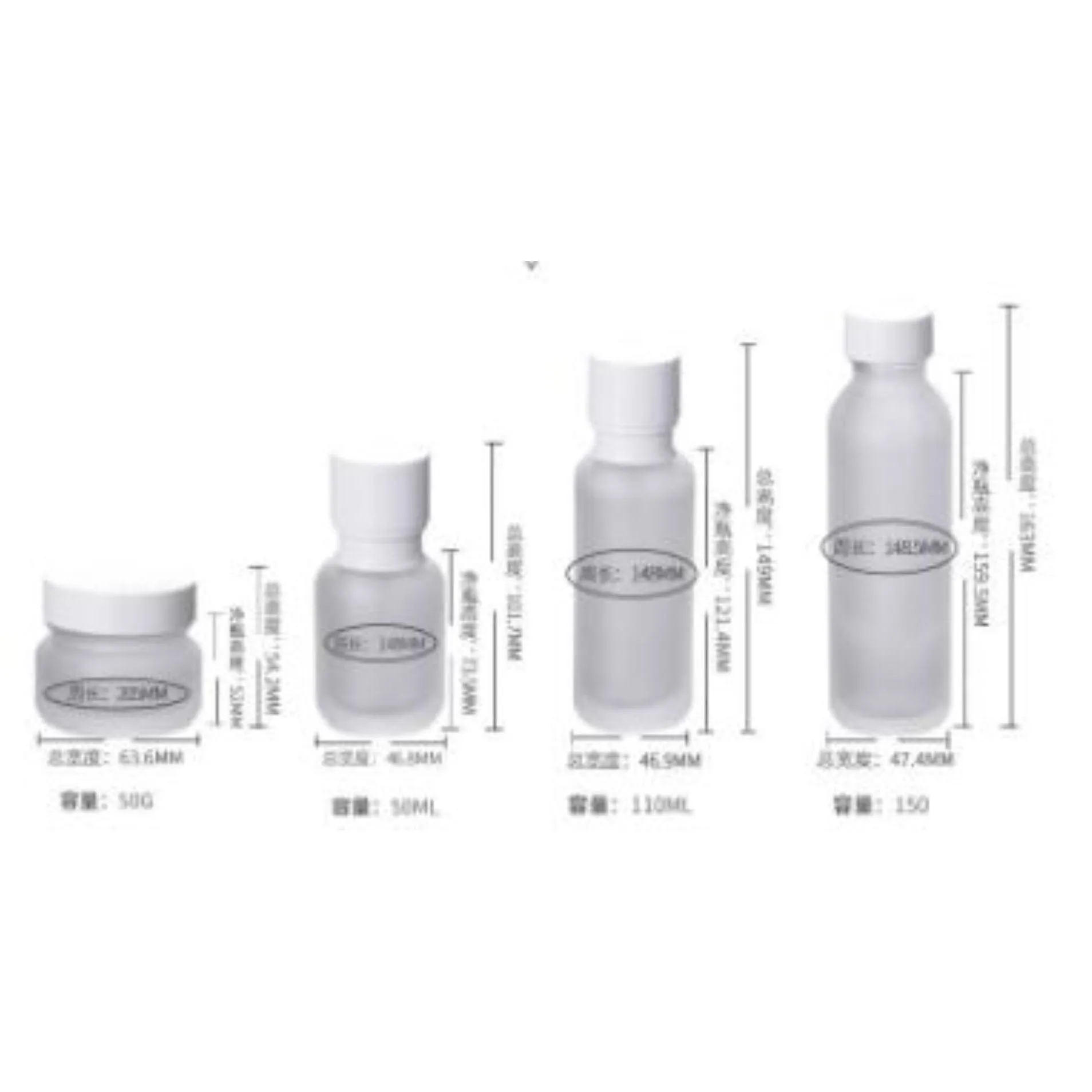 packaging bottles frosted glass jar lotion cream bottles round cosmetic jars hand face pump bottle with wood grain cap sn4022 drop delivery 2021