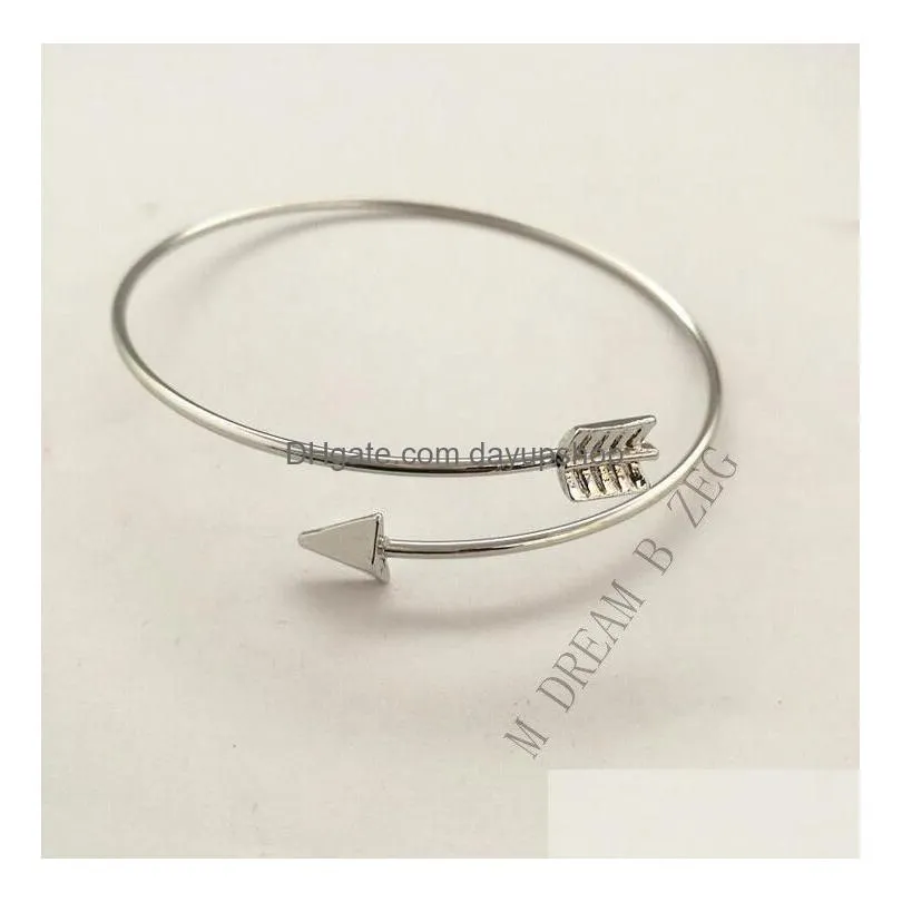 new arrows shape bracelet gold plating bracelet alloy open bracelet bangles adjustable bangle for women jewelry nice gift