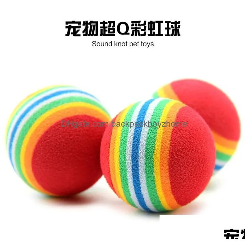 200pcs diameter 35mm interesting and cat toys super cute rainbow ball cartoon plush toy 186 s2