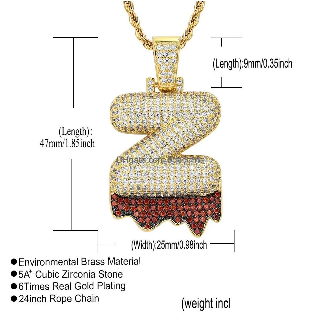 a z 18k gold magma english letter necklace cubic zirconia initial pendant necklaces bling diamond hip hop jewelry set women men stainless steel chain will and