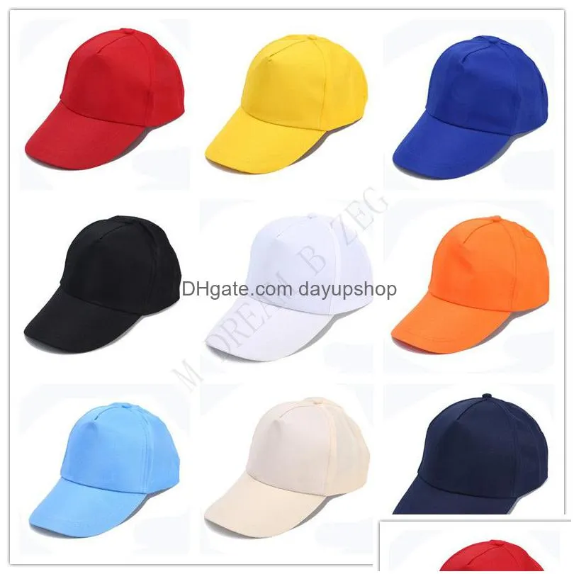 18 colors unisex plain baseball cap ball solid blank visor adjustable hats solid sports visor sun golf ball hat acept custom made