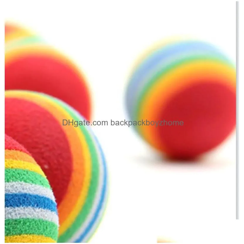 200pcs diameter 35mm interesting and cat toys super cute rainbow ball cartoon plush toy 186 s2