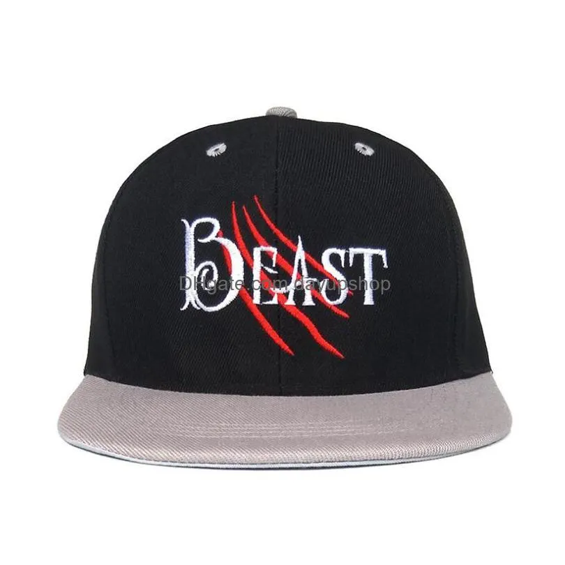 4 designs spring summer baseball cap beauty beast hiphop cap snapback caps adjustable flat along sun hat lover hat casquette