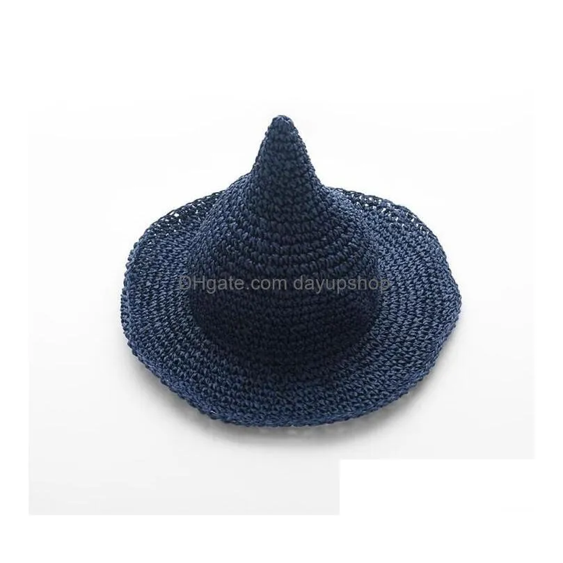 unisex children straw hats soft sun hat creative peaked cap bucket hat beach hat wide brim hats panama caps