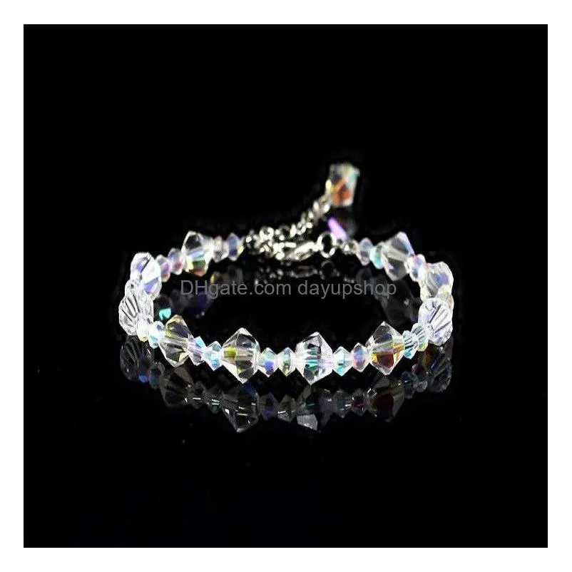 hot sale beaded crystal bracelet charm beads fits european style bracelets bracelet elegant wedding guest gifts