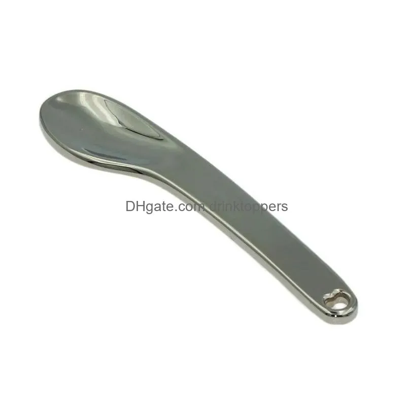 spoons curved cosmetic spatula scoops makeup mask spatulas facial cream spoon for mixing and sampling