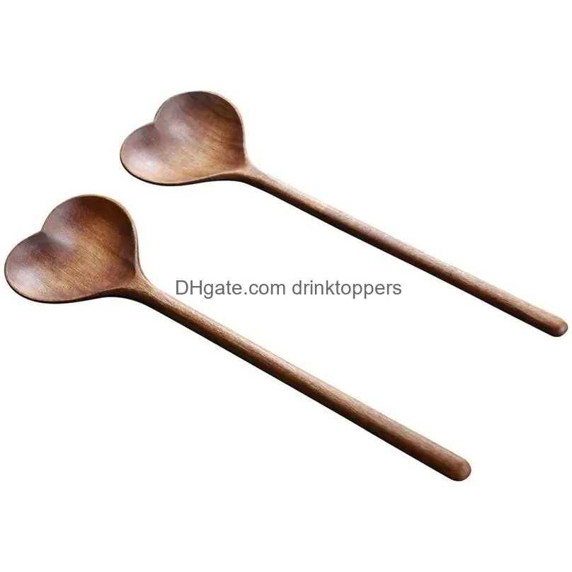 ordinary house decorating kitchenware creative love shape beautiful spoon wooden novelty japanese style irregular spoons fashionable modern