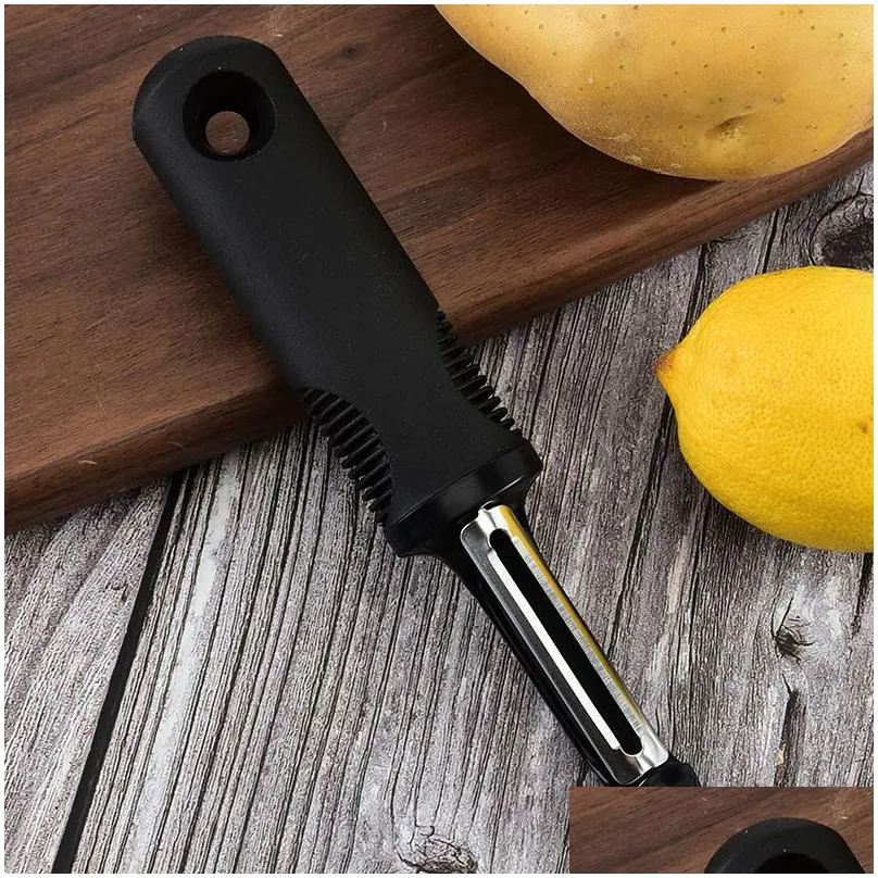 Vegetable Peeler Ergonomic Grip Peelers Stainless Steel Swivel Blades Fruit Peeling Knife for Potato  Carrot Cucumber Kitchen