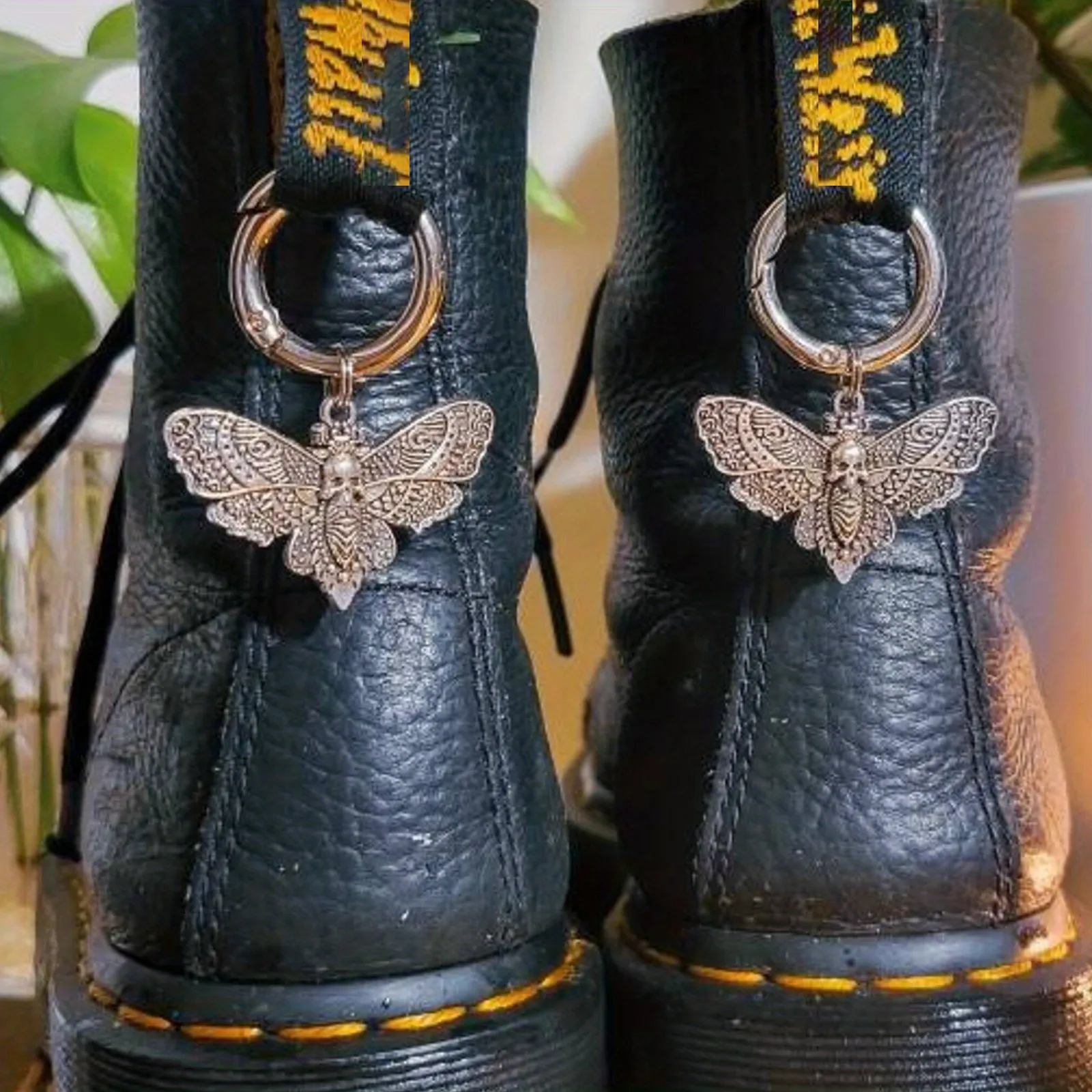 street style alloy moth pendant for shoe decoration cool diy accessories