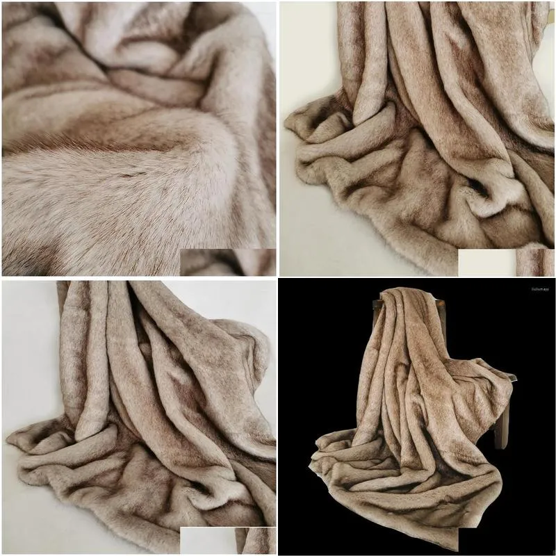 blankets luxury faux fur blanket european home decoration fluffy shaggy sofa bedspread warm bedding sheet cozy throw