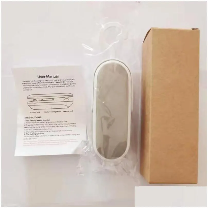 bag clips kitchen mini sealing machine vacuum food sealer 2 in 1 heat handheld portable packaging 230410