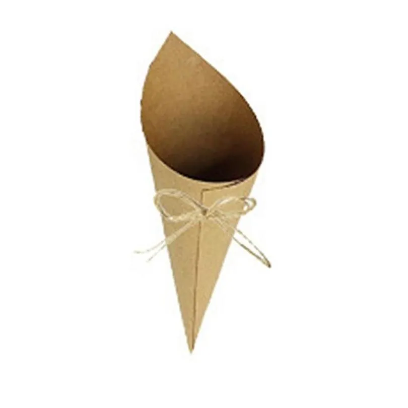 baking pastry tools 100pcs creative vintage kraft paper cylinder confetti cones wedding party decor