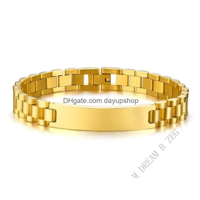5 color watchband bracelet special design men`s bracelets classic stainless steel bracelet jewelry for men hot sale