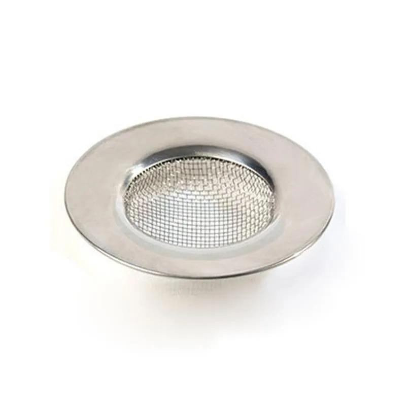 Kitchen Sink Strainer Stainless Steel Drain Filter Wash Basin Strainer Mesh with Large Wide Rim 4.5