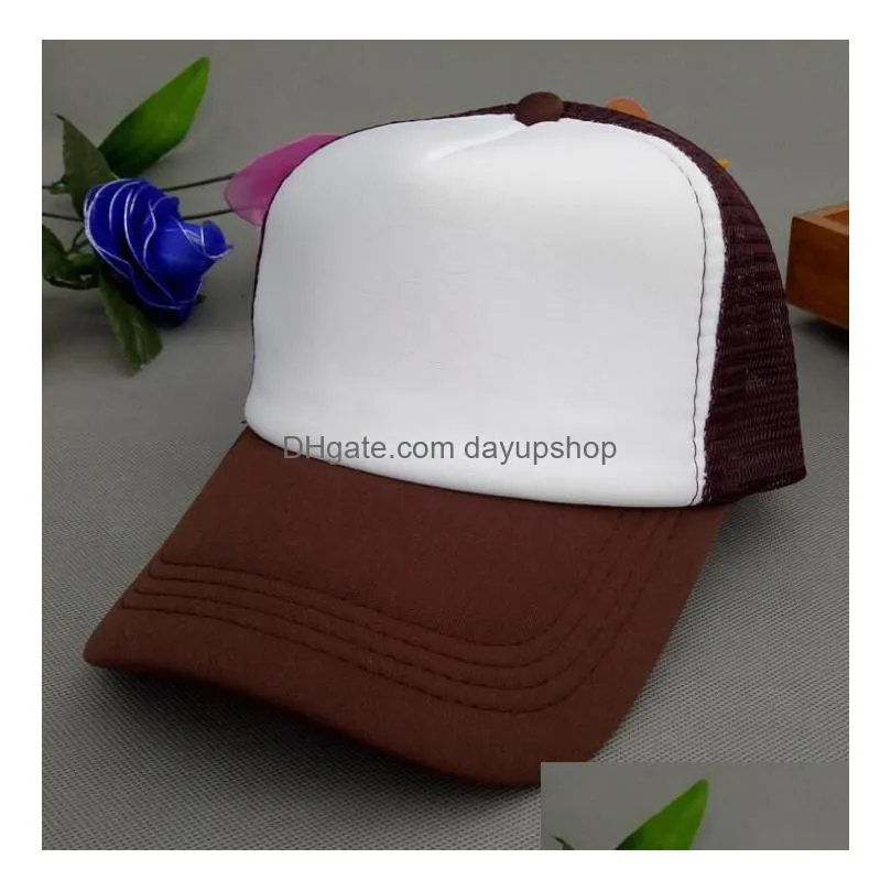 20 colors kids trucker cap adult mesh caps adjustable baseball cap snapback hats accept custom made