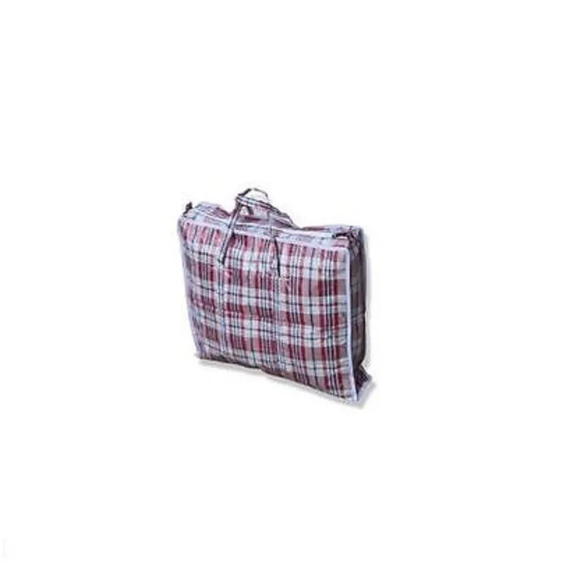 Storage Bags Jumbo Small Laundry Zipped Reusable Large Strong Shopping Bag Random Color