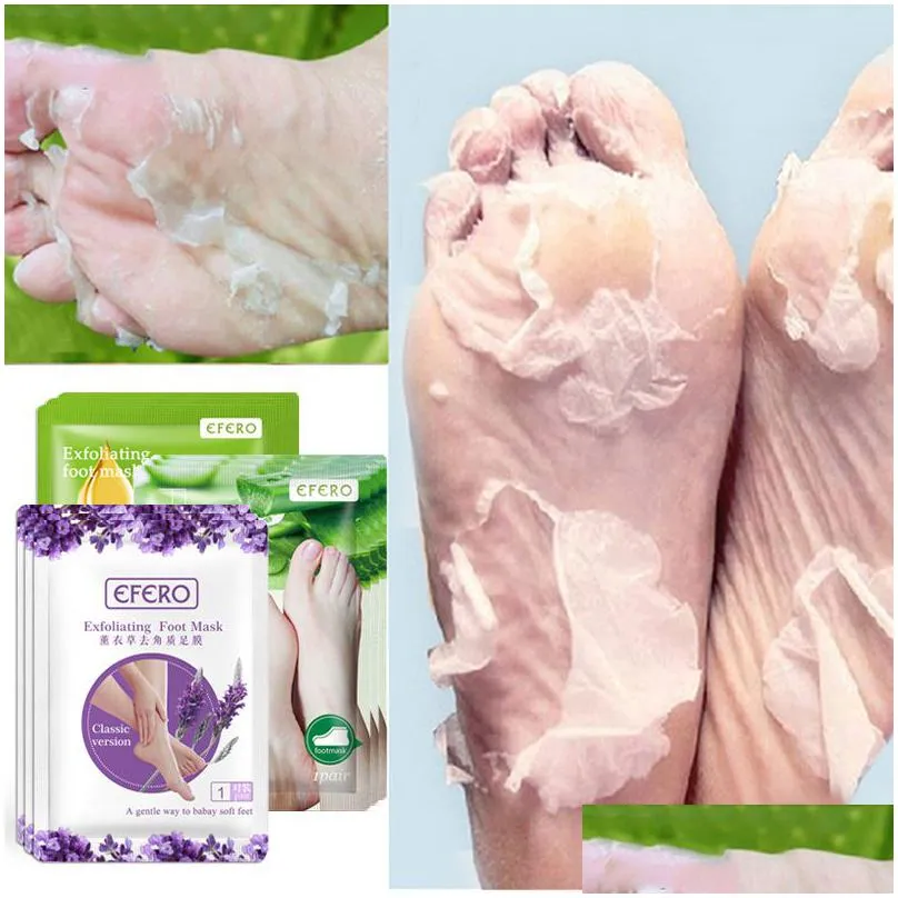 efero lavender aloe foot mask remove dead skin heels foot peeling mask for legs exfoliating socks for pedicure socks