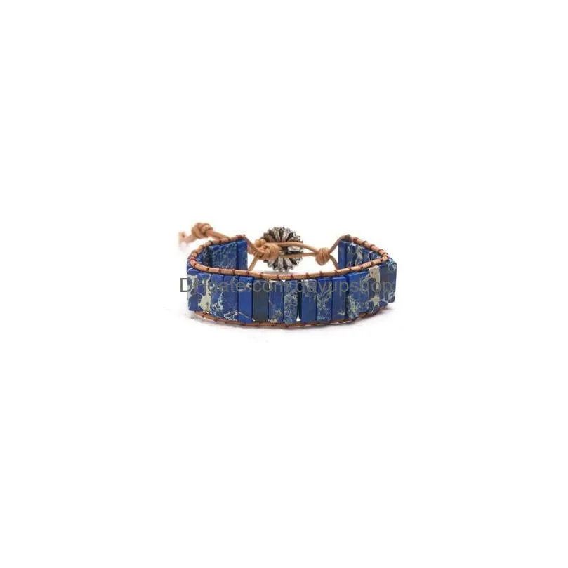 multicolors handmade chakra bracelet natural stone beaded bracelet woven leather couple bracelet valentine`s day gift wedding jewelry