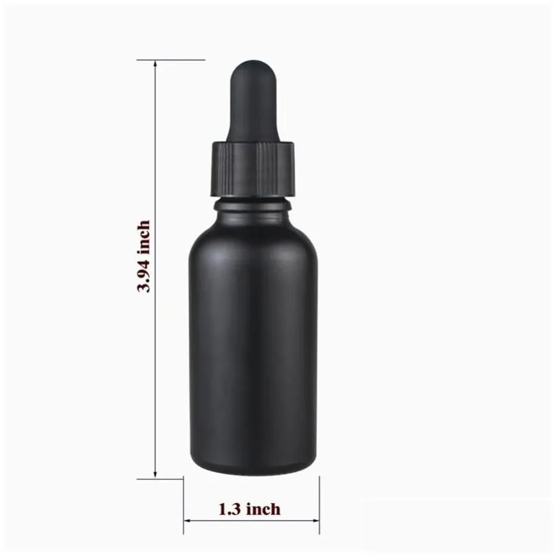 Storage Bottles & Jars 12pcs Black Coated Dropper Bottle Essential Oil Glass Liquid 10ml Drop For Massage Pipette Refillable