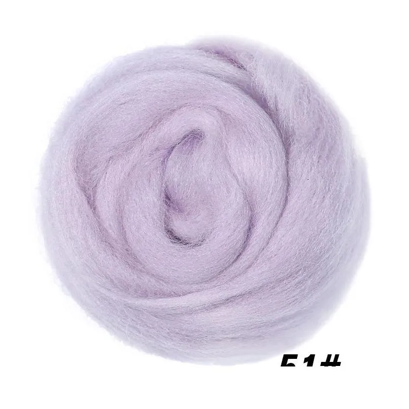craft tools miusie 26 colors felting wool soft fibre roving for needle and handcraft diy doll suitable women beginner 230107