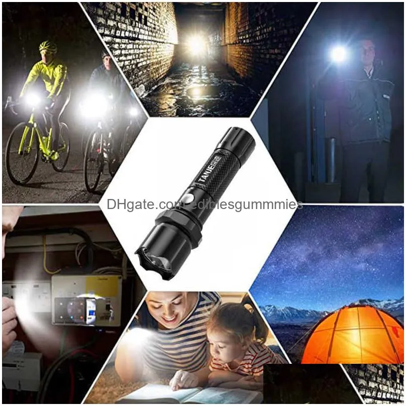  ultra bright mini led flashlight usb rechargeable battery power bank function torch lantern outdoor camping hiking flashlights