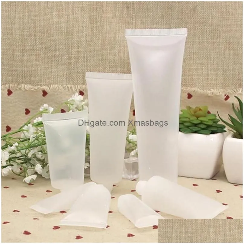 wholesale screw cap/flip cap cosmetic soft tube plastic bottle lotion containers empty makeup squeeze tubes refilable bottles emulsion cream package dhs