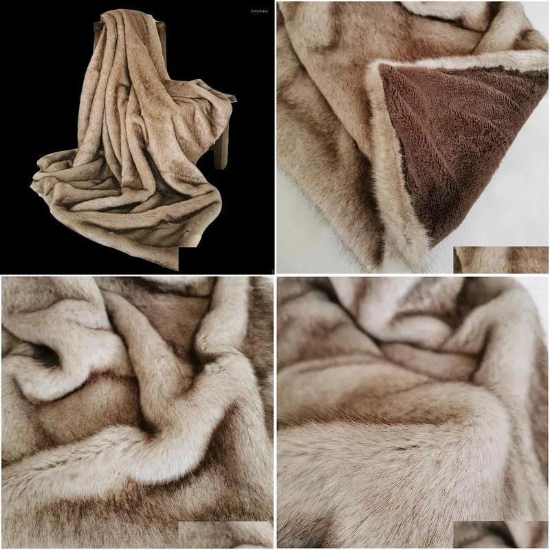 blankets luxury faux fur blanket european home decoration fluffy shaggy sofa bedspread warm bedding sheet cozy throw