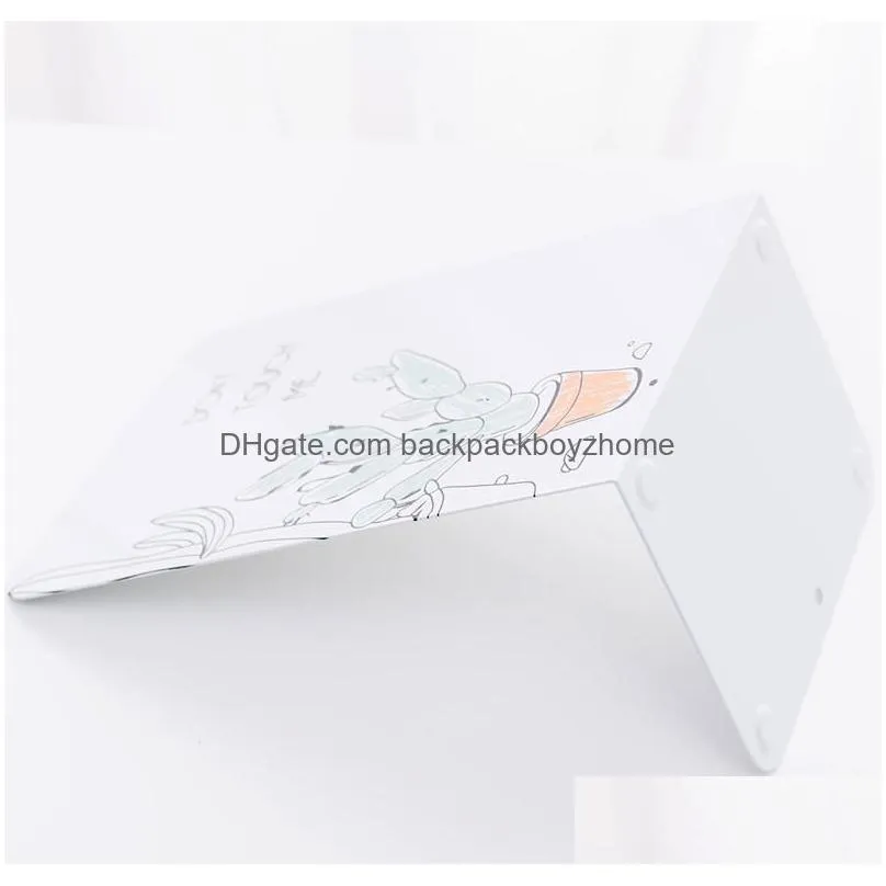 wholesale card files custom metal l-shaped bookend,book stand desk accessories provide design draft customization personalized full-printing bookshelf desktop