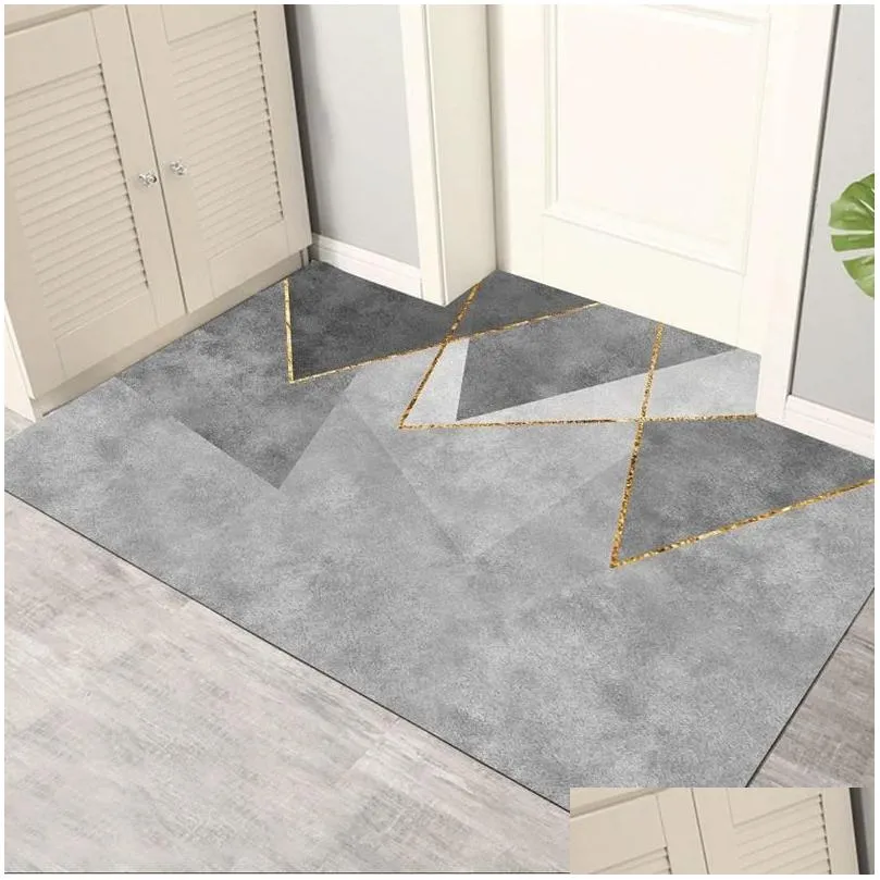 Carpets Entrance Door Mat Home For Hallway Modern Non-slip Living Room Doormat Super Absorbent Kitchen Toilet Shower Floor