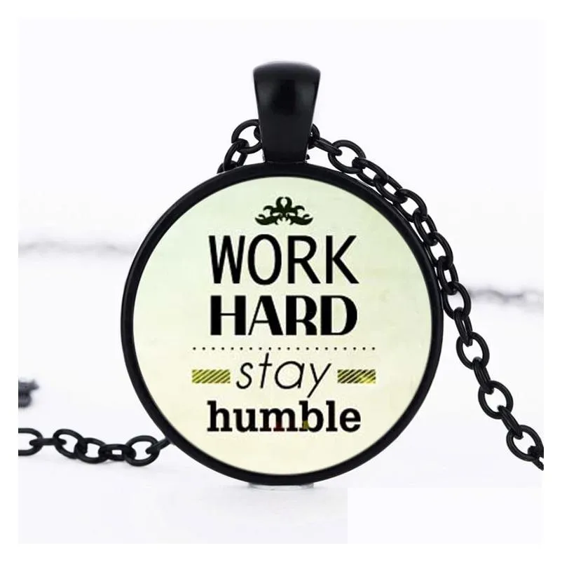 new inspirational word pendant necklaces round glass letter moonstone charm chain for women & men s fashion luxury jewelry gift