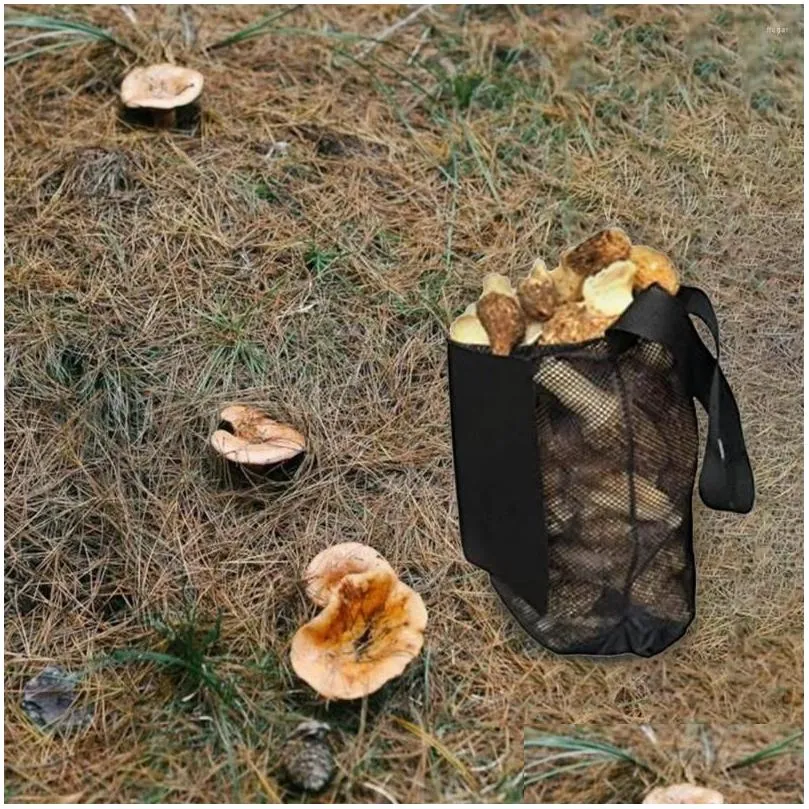 Storage Bags Hands-free Mushroom Harvesting Bag Portable Fruit Gathering Practical Bushcraft Pouch