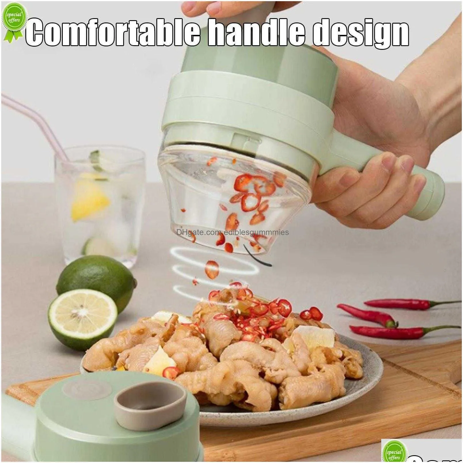  1pcs electric garlic chopper mini food chopper for baby food blender cordless garlic masher portable garlic press y3a3