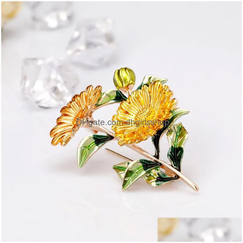 update flower daisy brooch pins yellow marguerite brooch daisy boutonniere wedding lapel pin fashion jewelry for men women will and sandy