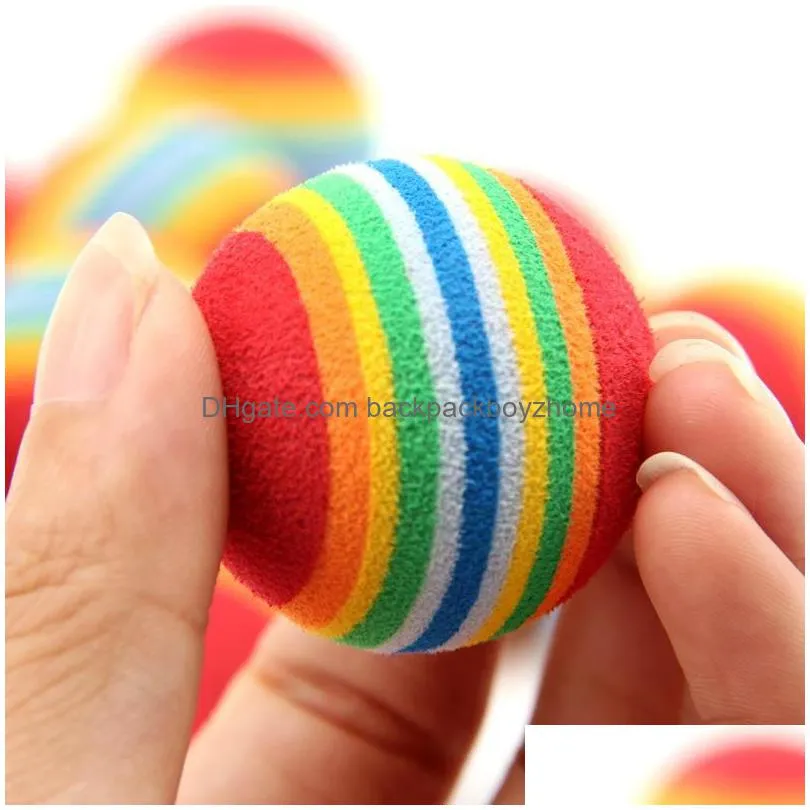 200pcs diameter 35mm interesting and cat toys super cute rainbow ball cartoon plush toy 186 s2