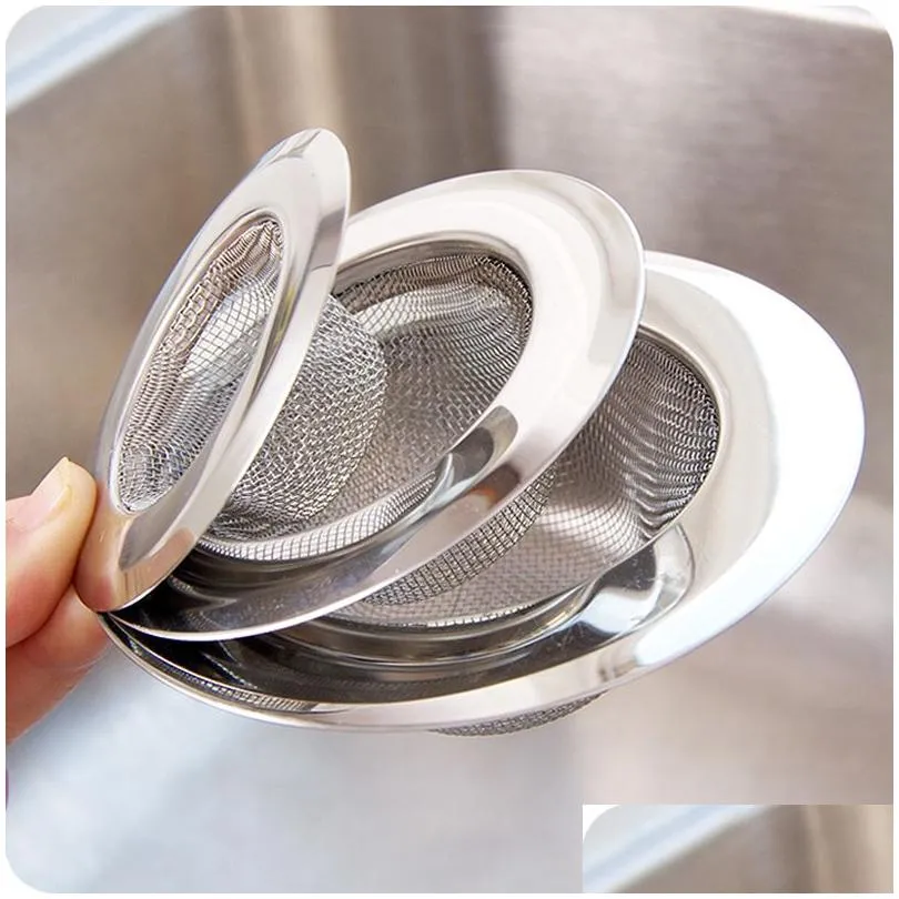 Kitchen Sink Strainer Stainless Steel Drain Filter Wash Basin Strainer Mesh with Large Wide Rim 4.5