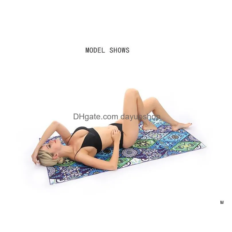 18 designs beach towel wraps western style soft printed scarf bath towel high quality yoga pad double-faced pile beach mat