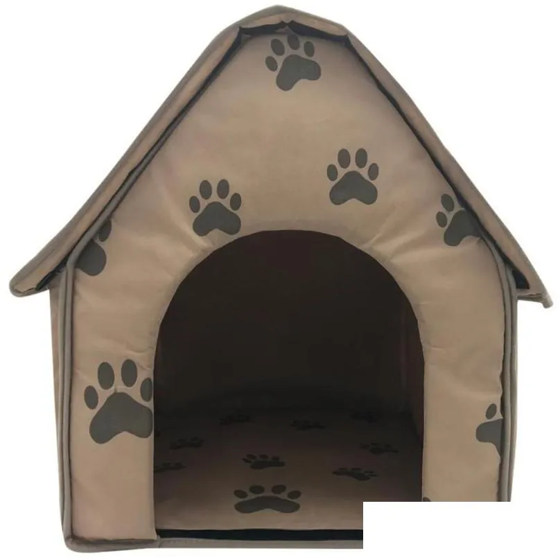 Pet Dog Bed Foldable Dog House Small Footprint Pet Bed Tent Cat Kennel Indoor Portable Travel house Kennel Puppy Mat