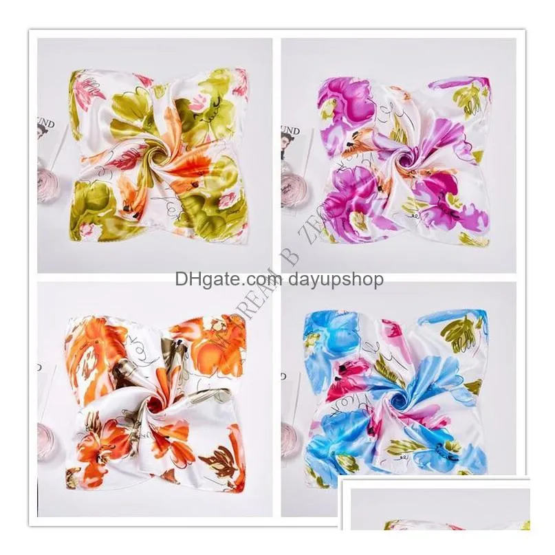 230 colors printing small scarf, stewardess professional etiquette imitation silk scarf new spring autumn high-quality fashion scarf