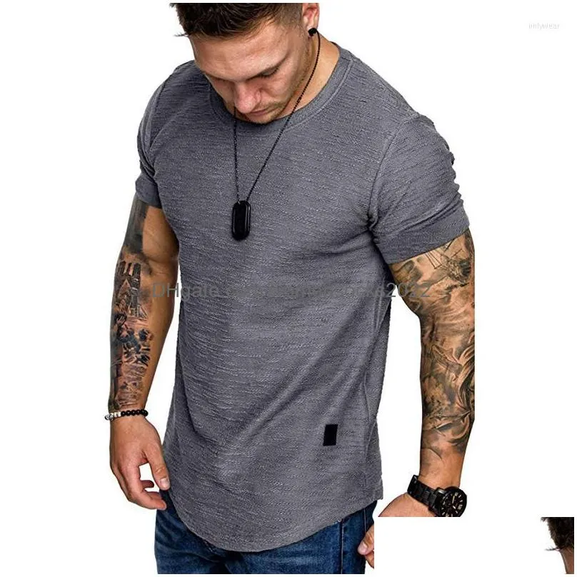 mens t shirts 2023 discount summer mens bamboo cotton short sleeve round neck t-shirt