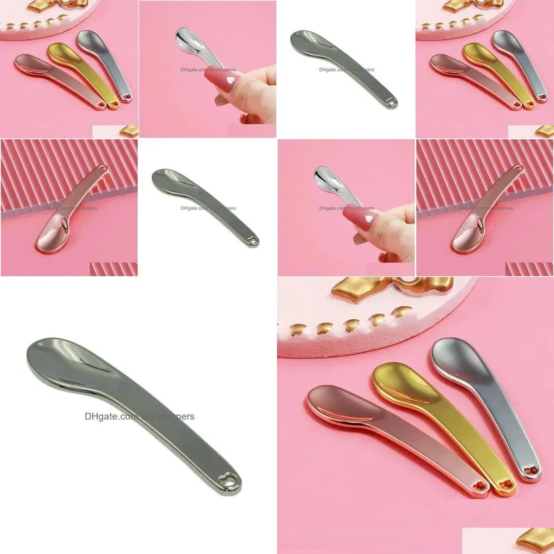 spoons curved cosmetic spatula scoops makeup mask spatulas facial cream spoon for mixing and sampling
